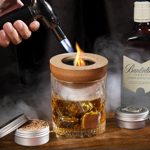 Stainless steel ice stones keep bourbon cold without watering it down