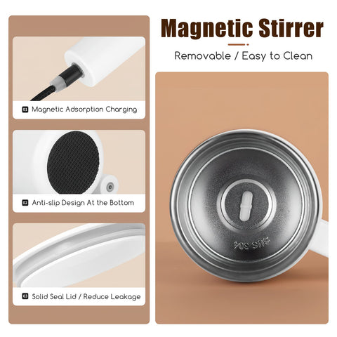 G PEH self-stirring mug travel design ideal for office and commutes.