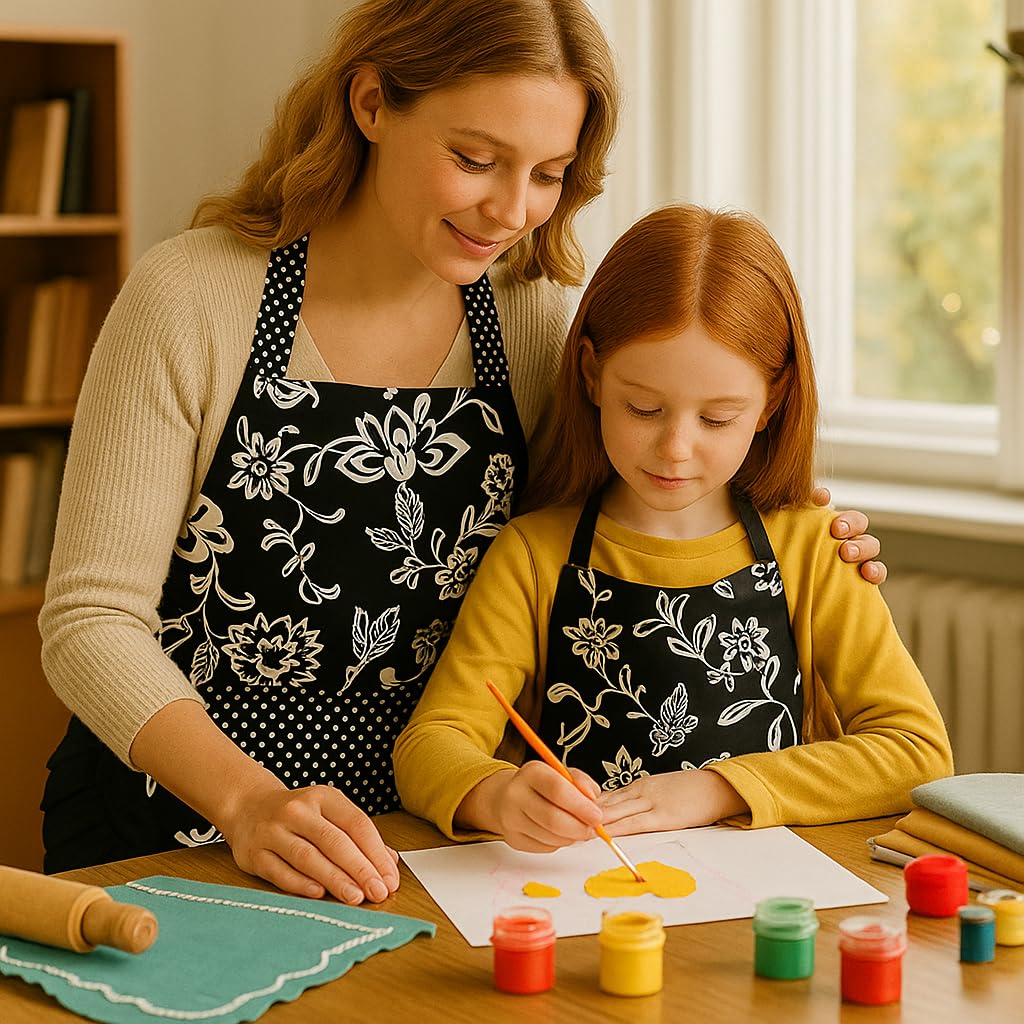 G2PLUS Durable cotton apron protects clothes during messy tasks.