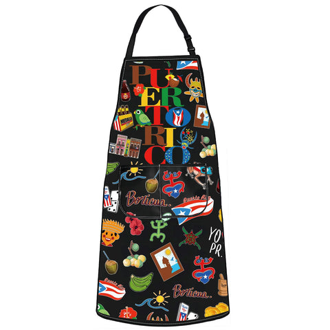 G2TUP Puerto Rico Waterproof Apron oil resistant for grilling and baking