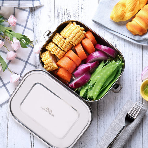 G.a HOMEFAVOR bento box lock clips show concealed leak-proof design.