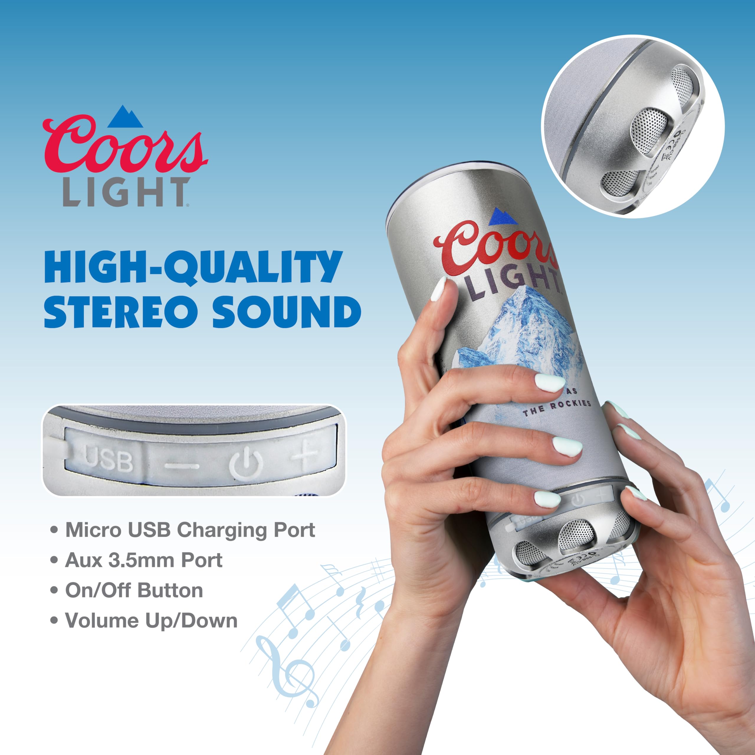 Gabba Goods Coors Light LED-lit tumbler for ambient evening gatherings.
