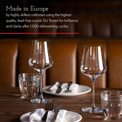 Gabriel-Glas broad-bowl design helps open aromas and balance flavors.