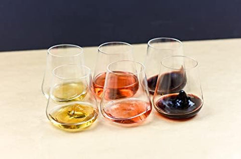 Gabriel-Glas stemless aroma swirl close-up for visual appeal