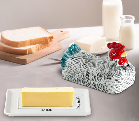 GABROC ceramic butter dish with non-stick base for easy release.