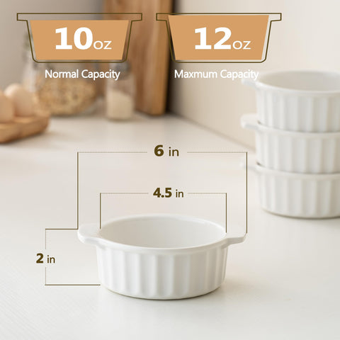Gacoree 12 oz French onion soup bowls with cheese toppings broiled to perfection.