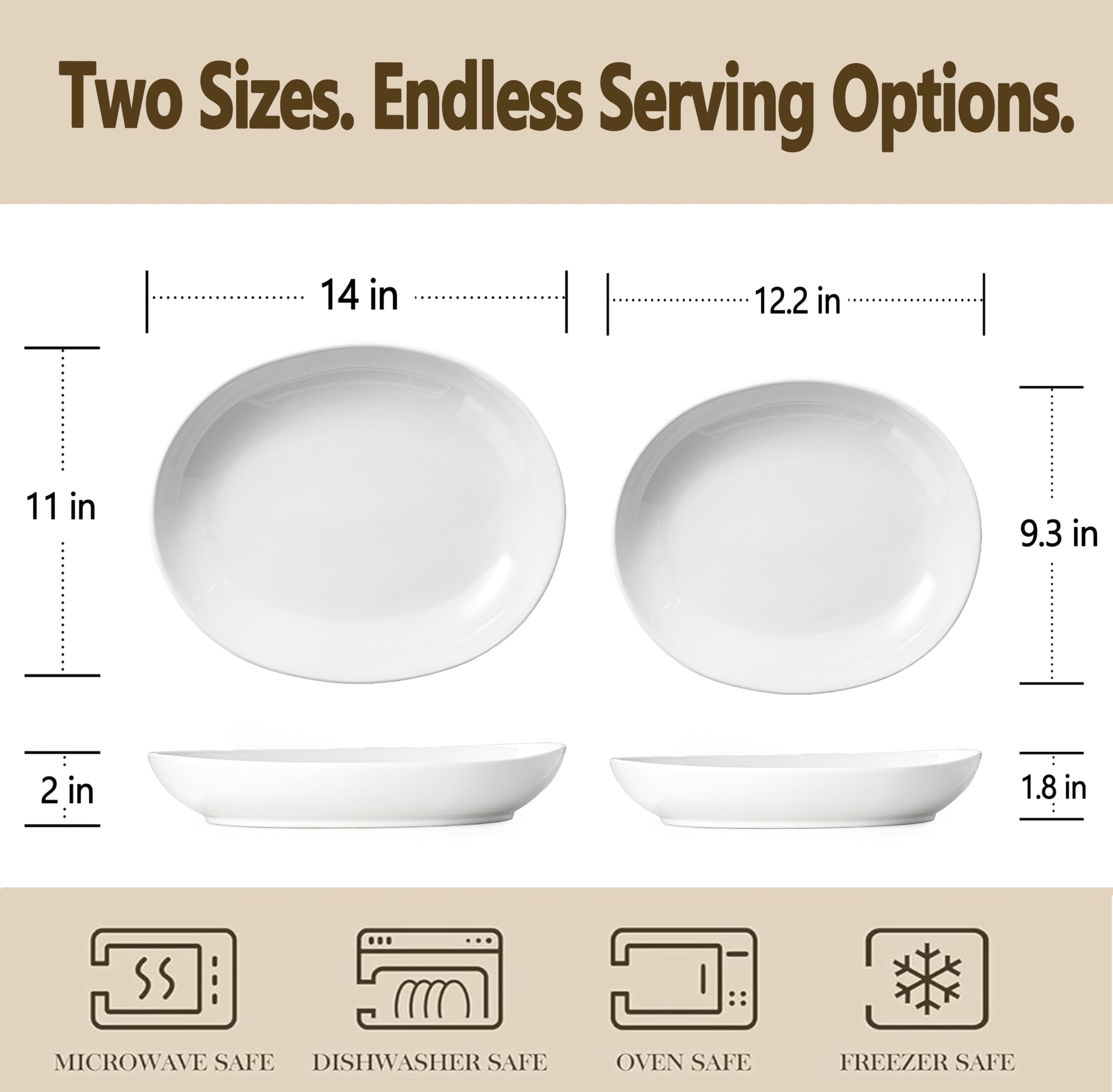 Gacoree large oval platter highlights roasted meat for elegant holiday dining