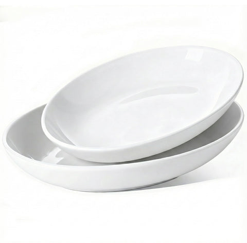 Gacoree oval platter large turkey presentation with deep rim for sauces