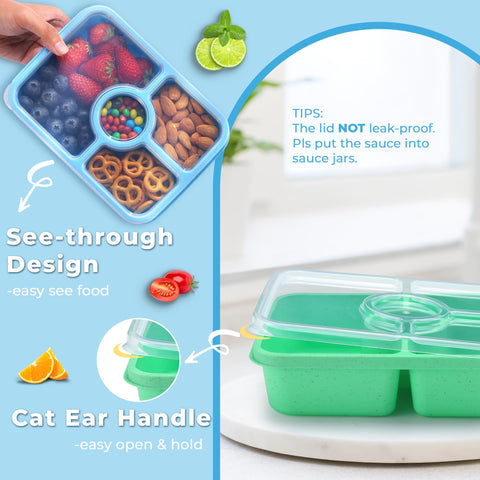 GadgBlizza cat ear handle design eases lid opening for kids.