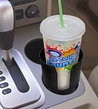 Expanded base fits 3.25-inch beverages in standard holders.