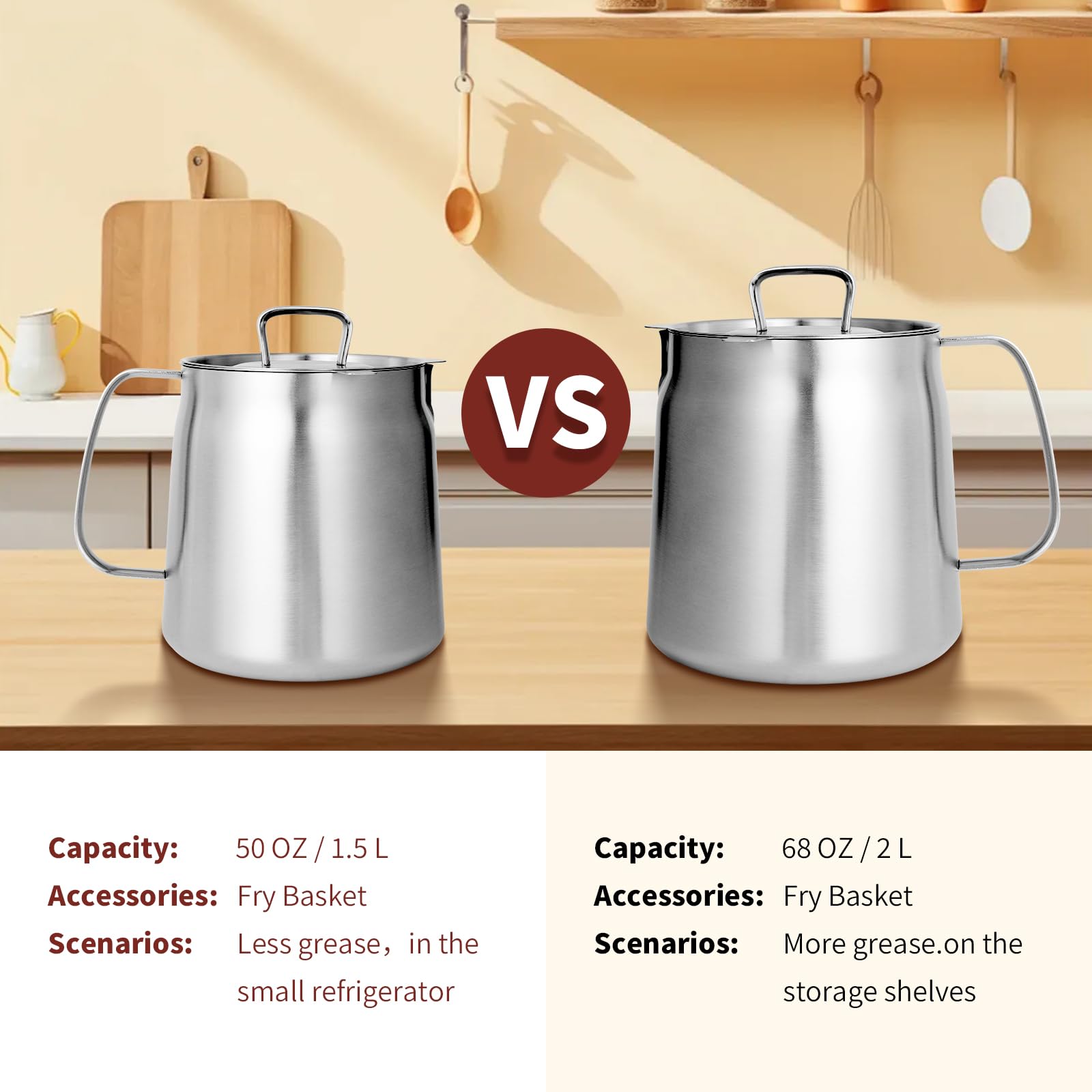 GADO induction-compatible oil pot for versatile heating