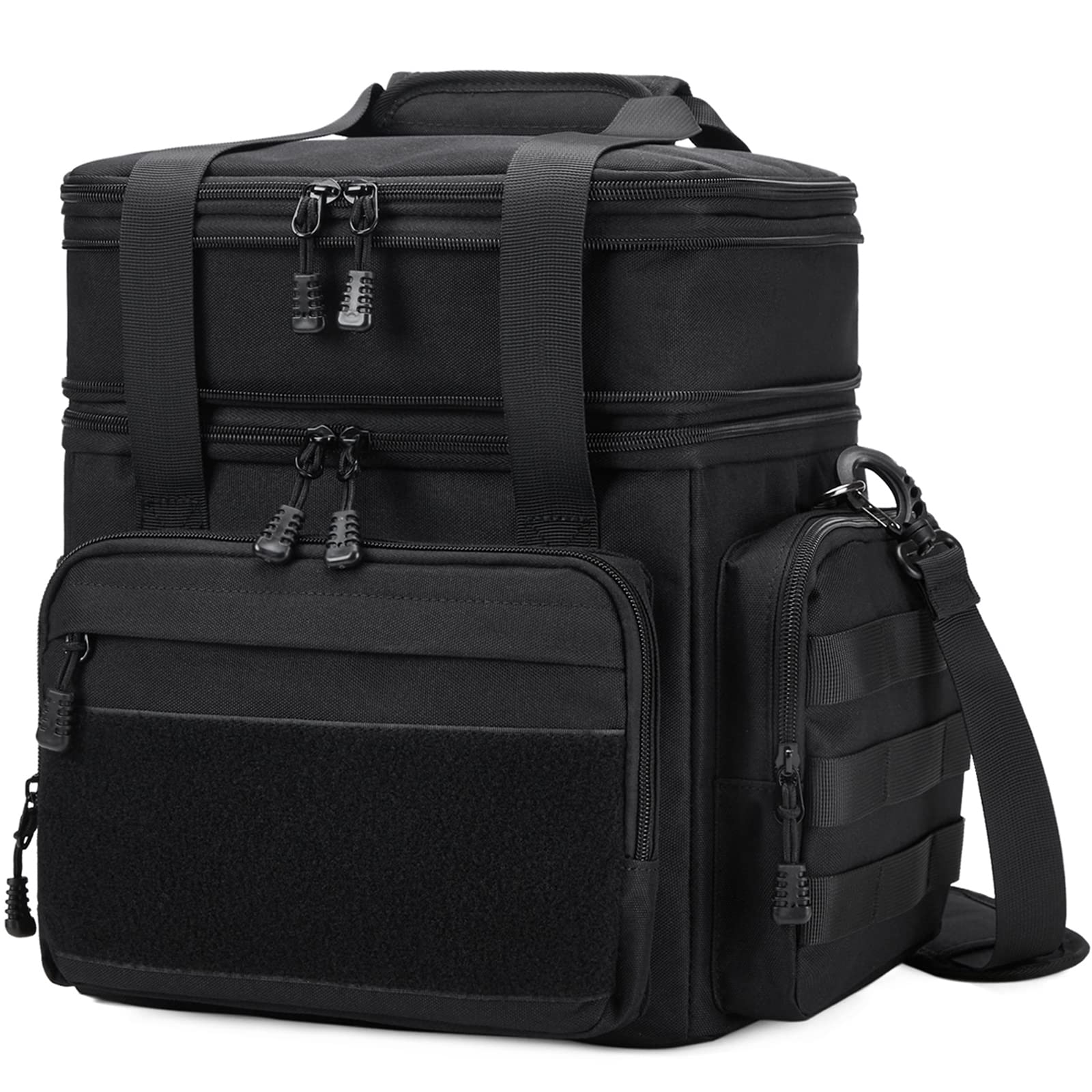 Gafetrey lunch box main compartment dual structure for hot and cold foods.