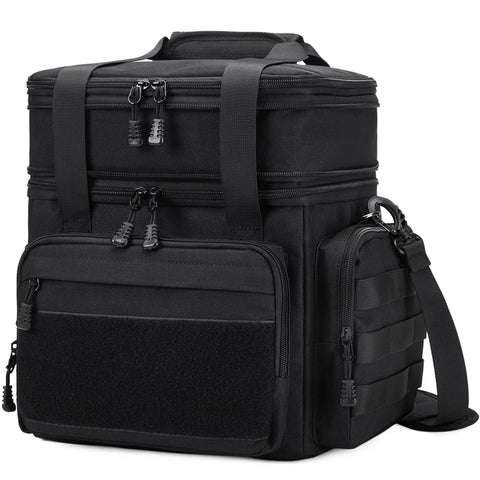 Gafetrey lunch box main compartment dual structure for hot and cold foods.