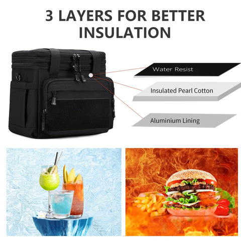 Gafetrey lunch box tactical design with patch area for personalization.