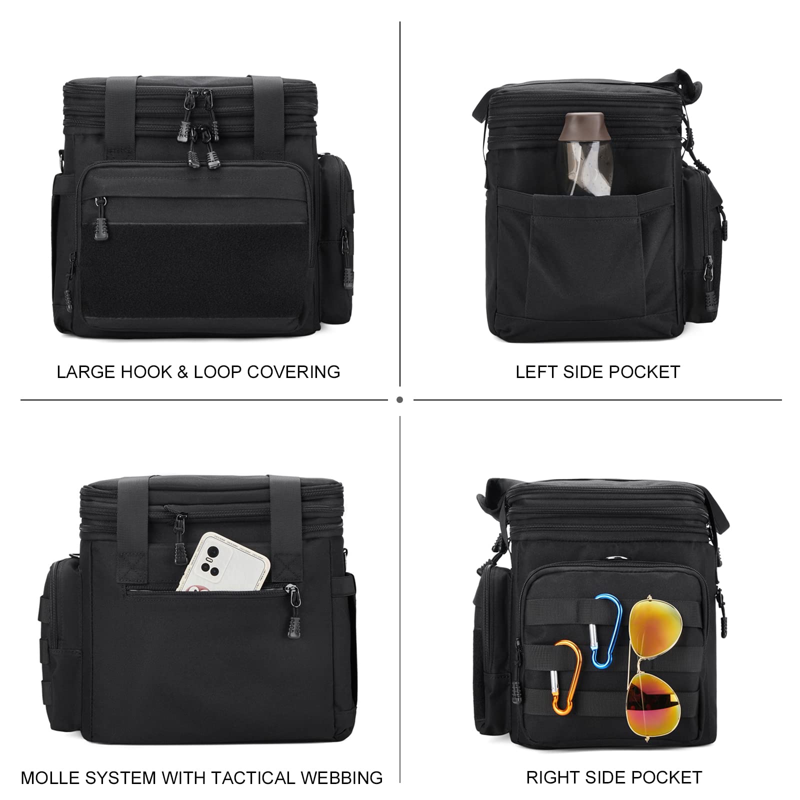 Gafetrey Tactical Lunch Box interior insulation maintains temperature for hours.
