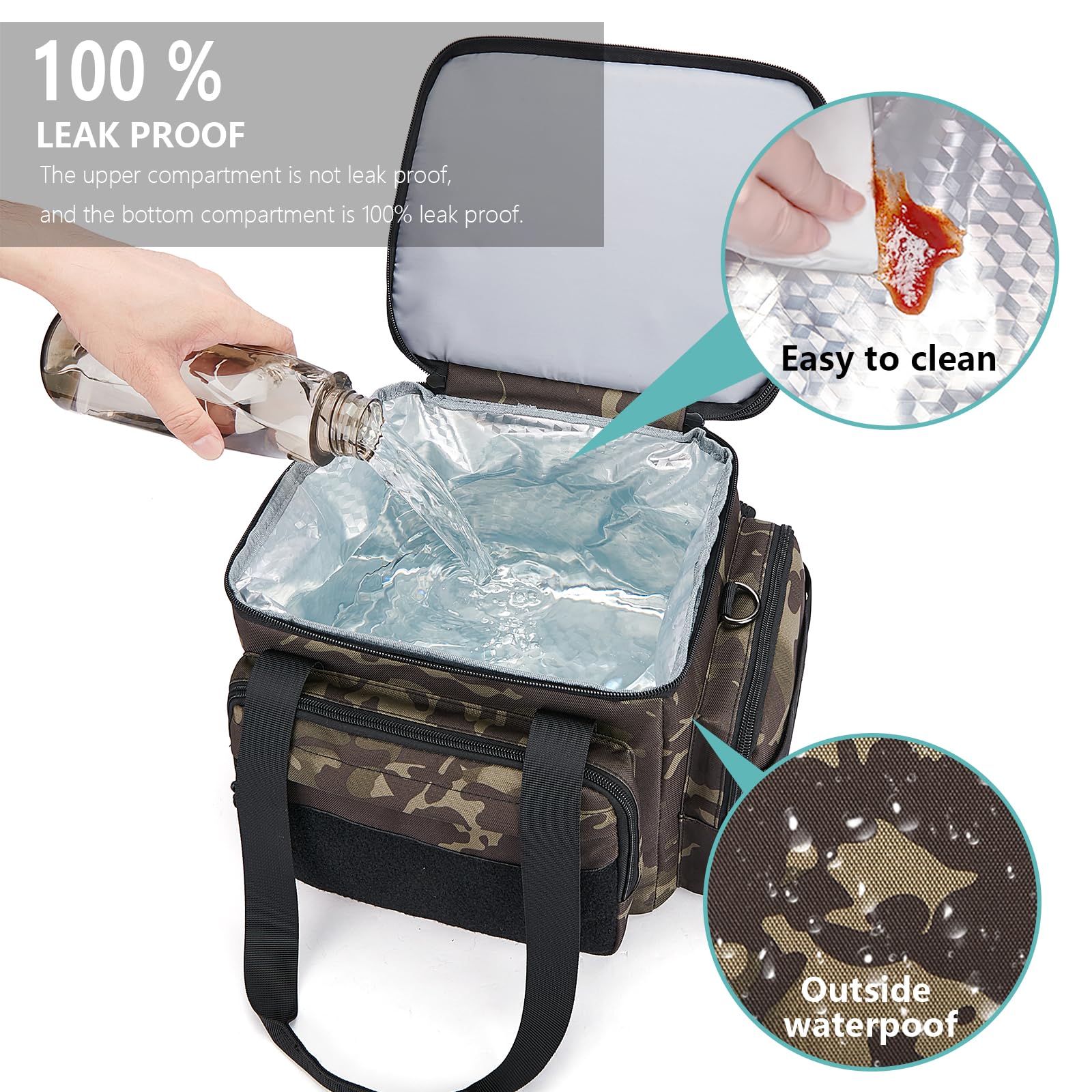 Gafetrey tactical lunch box patch area for personalized style.
