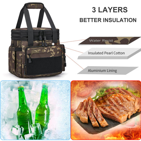 Gafetrey tactical lunch box waterproof and leakproof lining for mess-free transport.