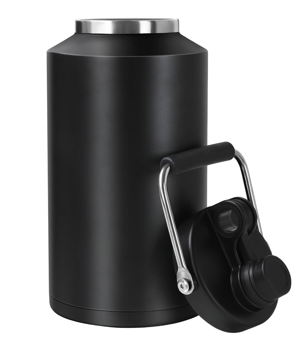 GAGANIU gallon water jug with handle and wide mouth for easy ice