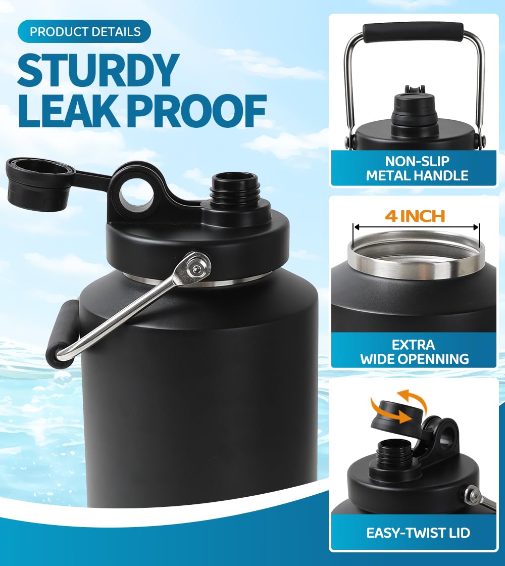 GAGANIU leakproof dual lids prevent spills during travel