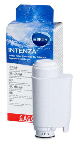 Gaggia Intenza double-pack box, packaging overview for easy replacement.