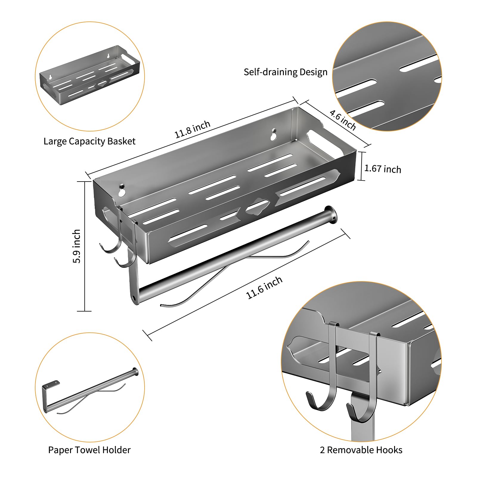 GAGUIUP screw installation option provides secure, long-lasting wall attachment.