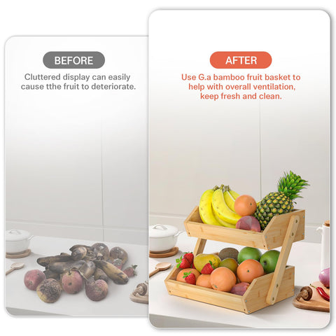 G.a HOMEFAVOR assembly guide for the bamboo fruit basket