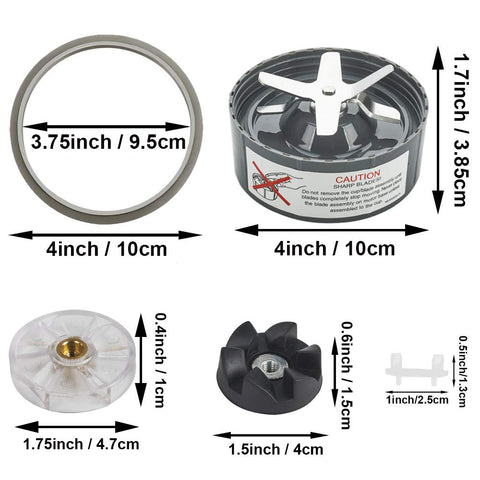 GahsElec Nutribullet rubber gasket pair provides durable seal during operation.