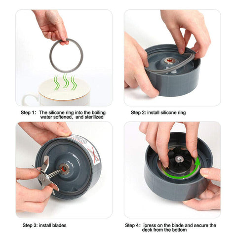 GahsElec Nutribullet rubber gear for secure blade engagement.