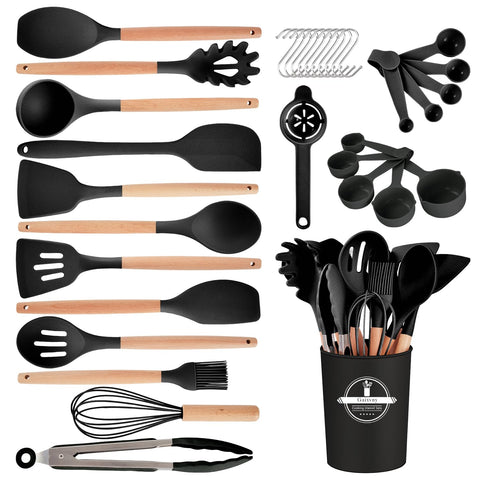 Gaixvny 34-piece utensils collection for versatile cooking tasks.