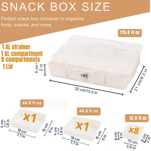 Galanova Snackle Box airtight lid prevents flavor transfer.