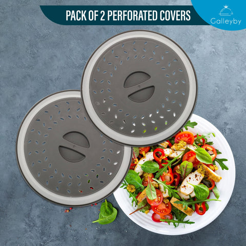 Galleyby splatter cover shown as dishwasher safe for easy cleaning.