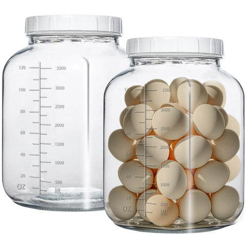 Galssmagic 1-gallon jar with lid for crystal-clear pantry storage.