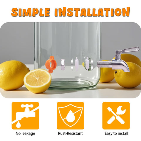 Galssmagic beverage setup for water and lemonade at gatherings