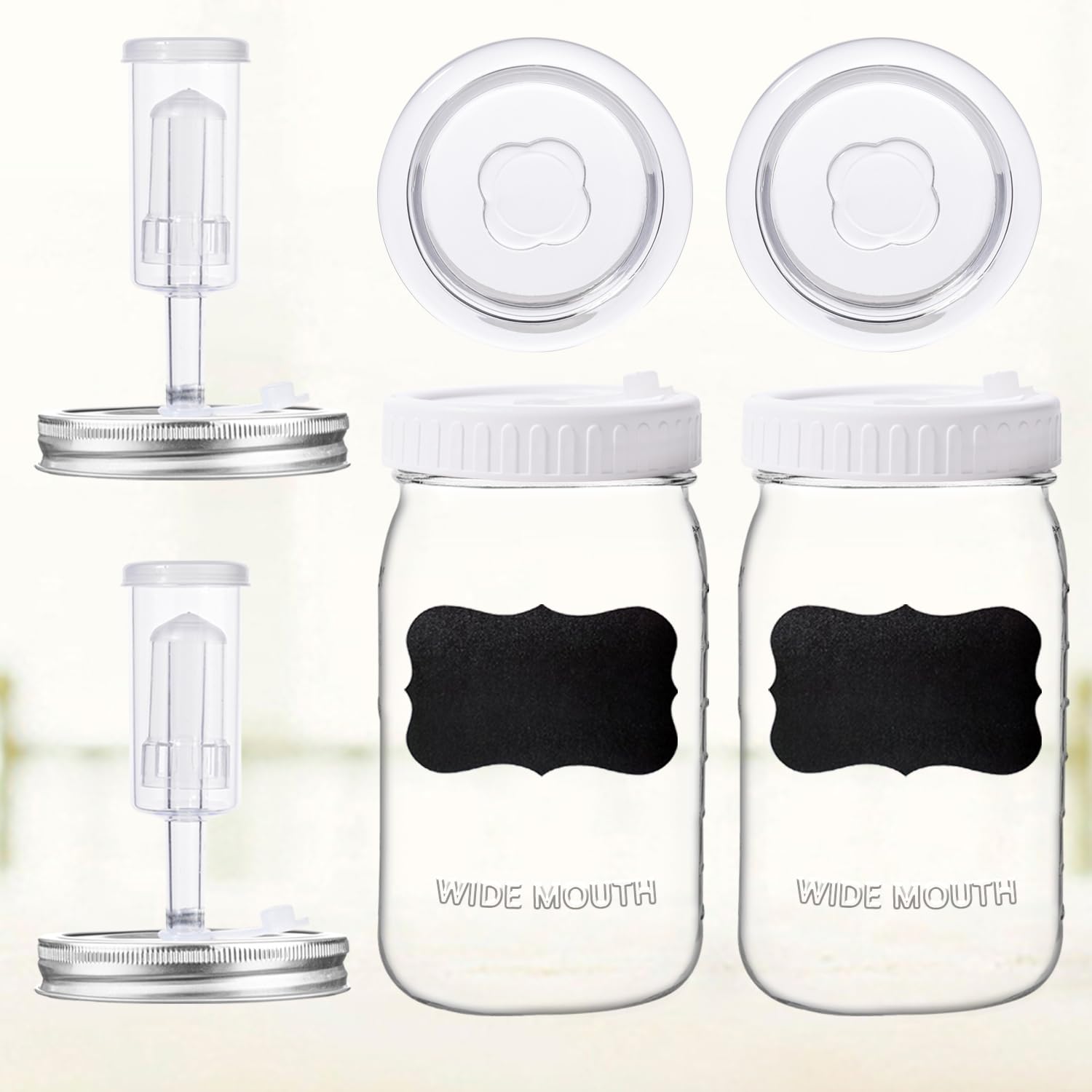 Galssmagic fermenting weights keep vegetables submerged for consistent results