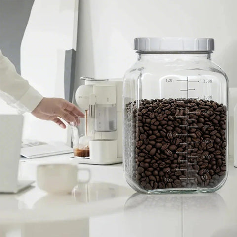 Galssmagic transparent jar allows quick status checks without opening.