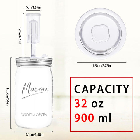 Galssmagic two-pack jars with lids ready for immediate fermentation
