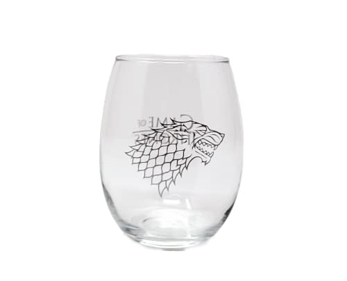 Game of Thrones wine glass set in window box display for gifting
