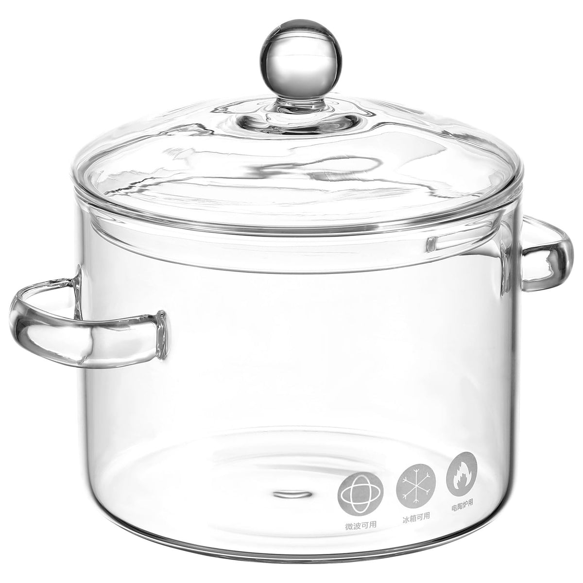 GANAZONO stew pot with lid for easy viewing during cooking