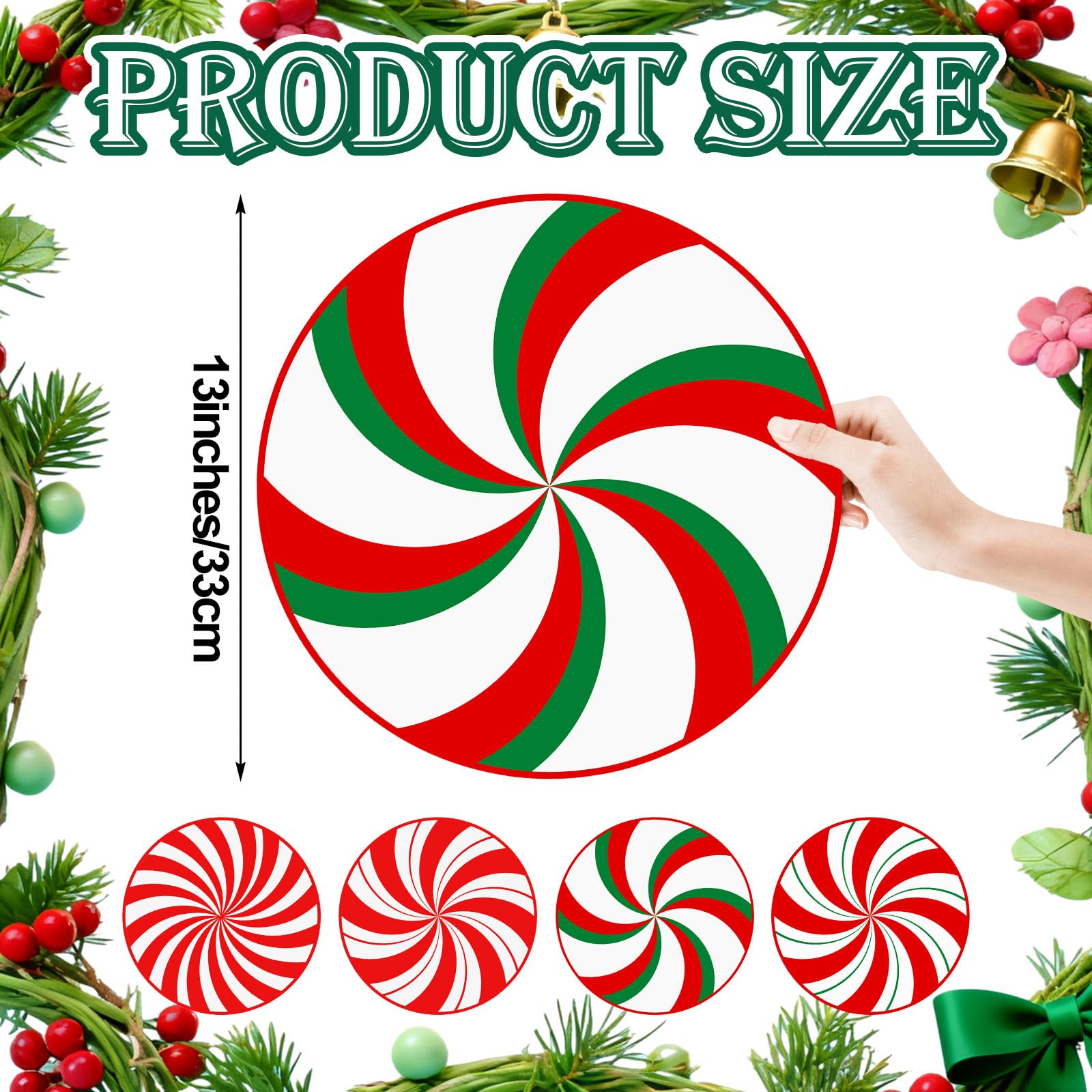Gandeer 100pc Christmas placemats pack for quick holiday table setup.