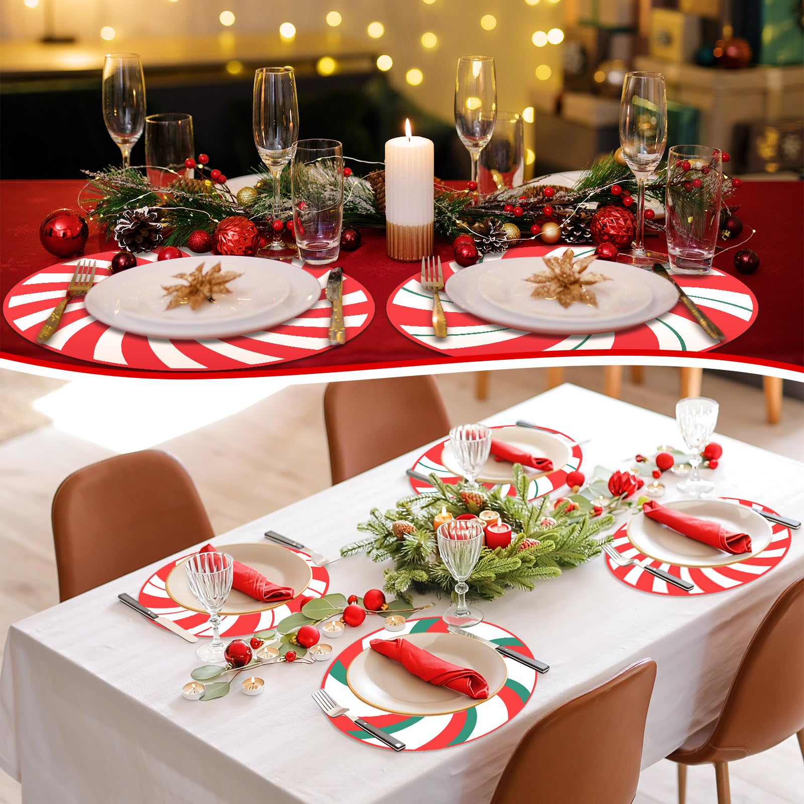 Gandeer disposable placemats simplify cleanup after events.