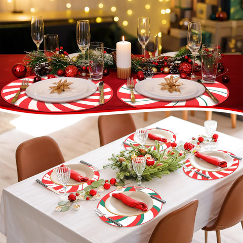 Gandeer disposable placemats simplify cleanup after events.