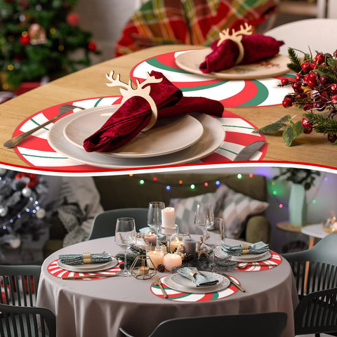Gandeer placemats can be hung as wall art for festive spaces.
