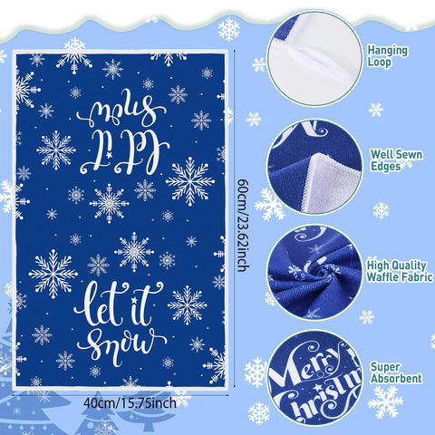 Ganeen Christmas pattern kitchen towels brighten cleanup with style