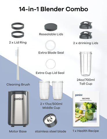 Ganiza compact blender design fits small kitchens