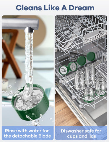 Ganiza Easy-clean dishwasher-safe parts save time after recipes.