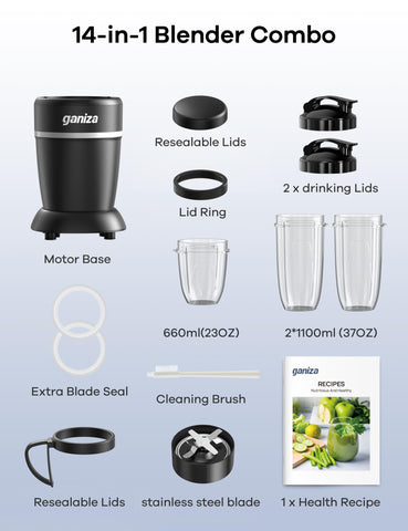 Ganiza easy-clean safety design for quick maintenance.