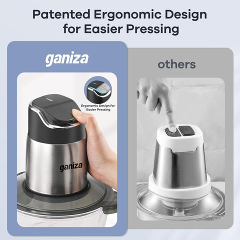 Ganiza glass bowl used for delicate mixtures up to 149°F.