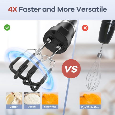 Ganiza dual-rod frother producing creamy milk foam quickly