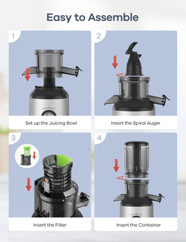 Ganiza juicer safety stops if the cover opens mid-use