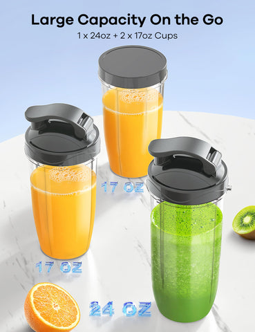 Ganiza to-go lid set for travel-friendly smoothies
